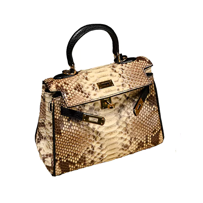 Snake Skin Kelly Bag