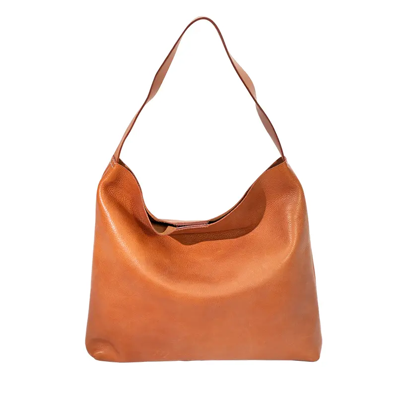 Növényi cserzett bőr Hobo Bag